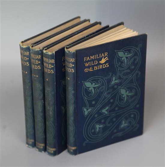 Swaysland, Walter - Familiar Wild Birds, 4 vols, 8vo, London 1901